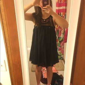Cool open black dress